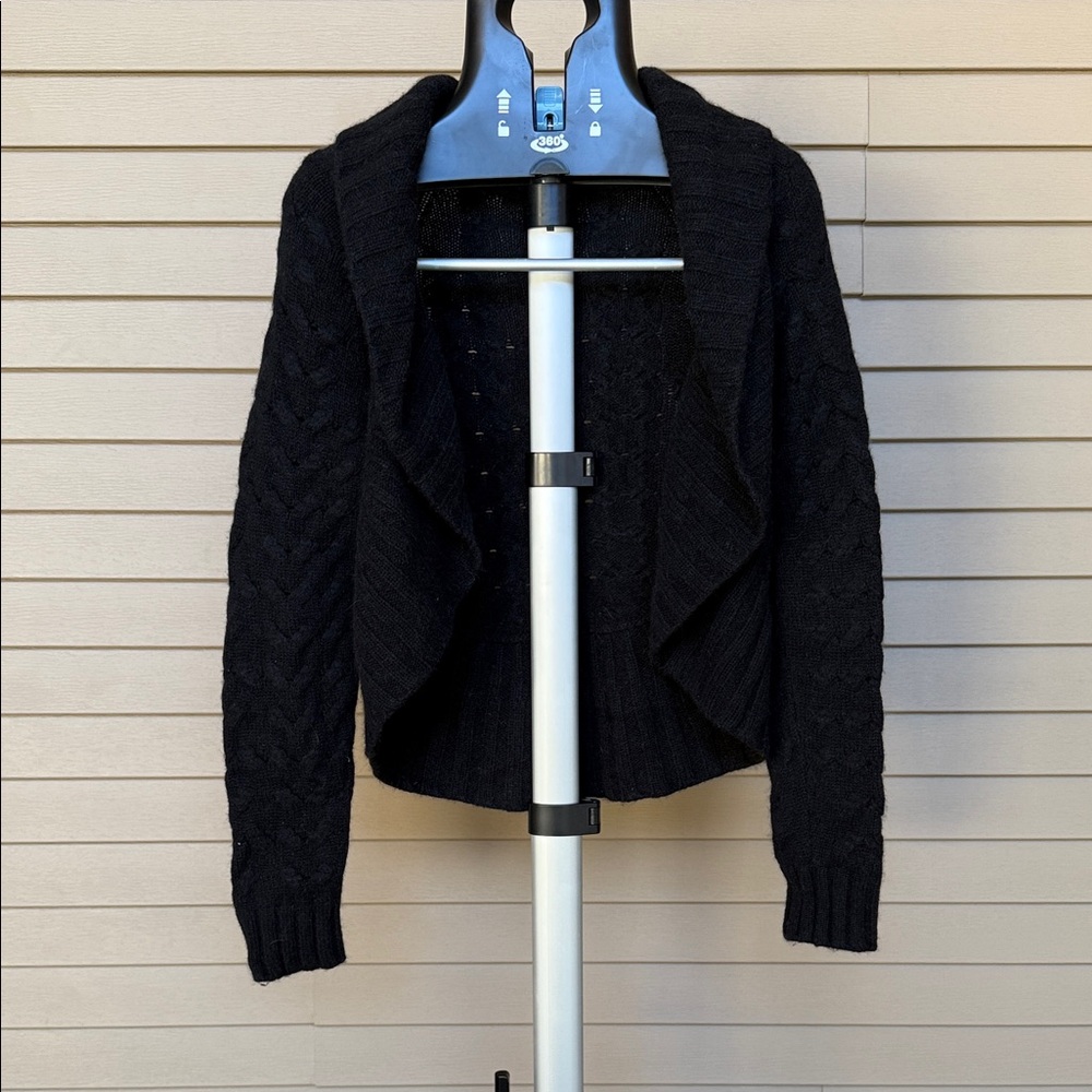 Vince Black Cable Knit Shrug